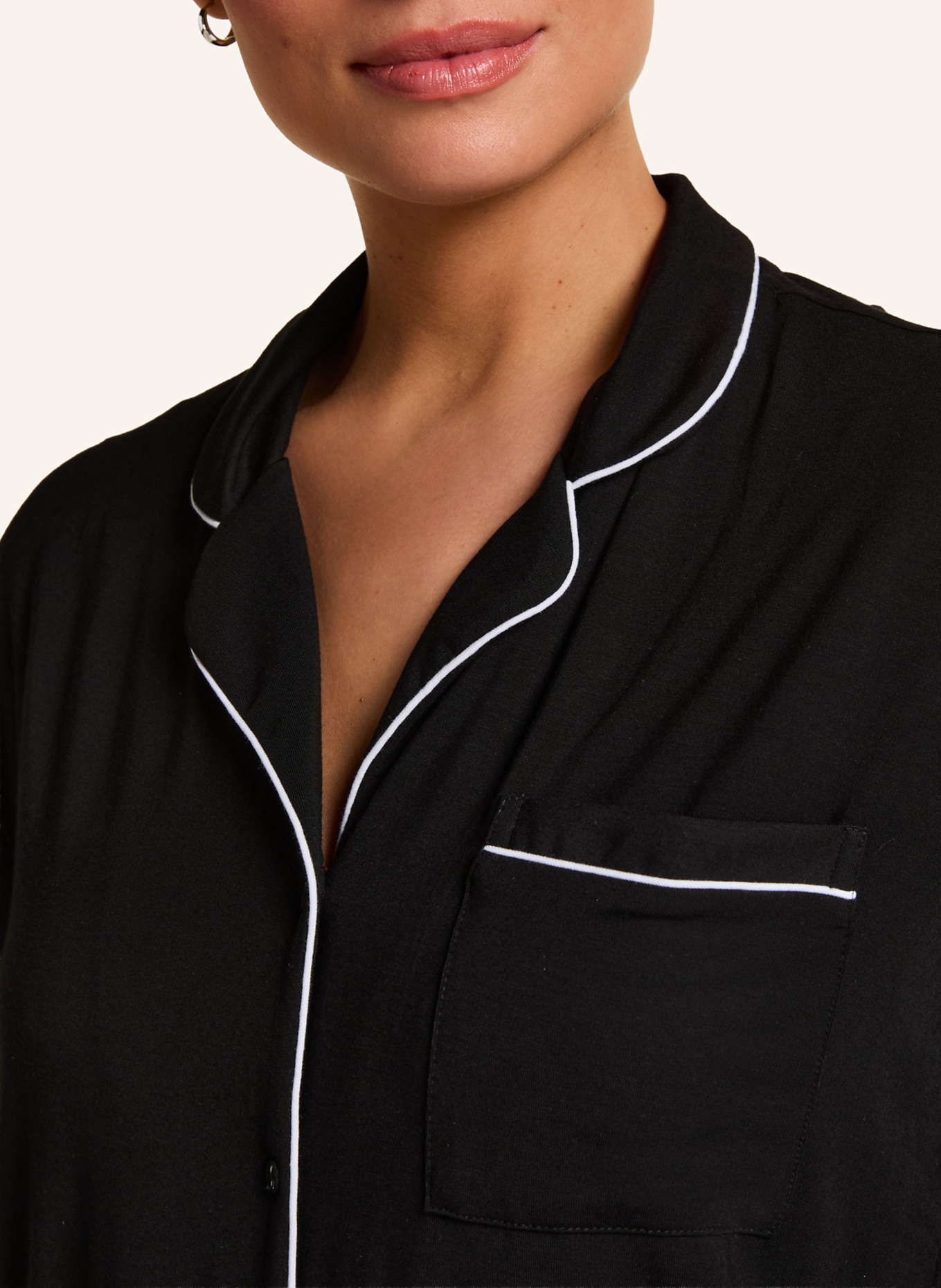 hunkemöller Schlafshirt ESSENTIAL: SCHWARZ
