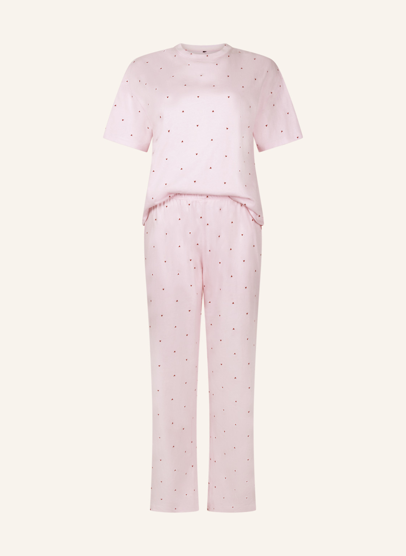 hunkemöller Schlafanzung COTTON PRINT: PINK