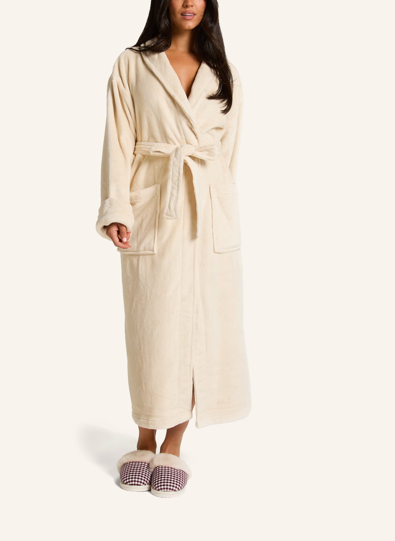 hunkemöller Bademantel SOFT FLEECE: WEISS