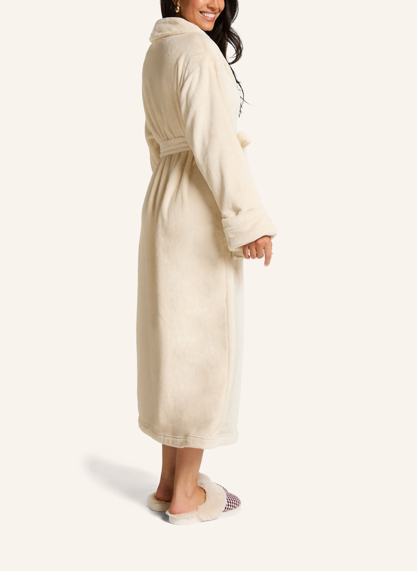 hunkemöller Bademantel SOFT FLEECE: WEISS