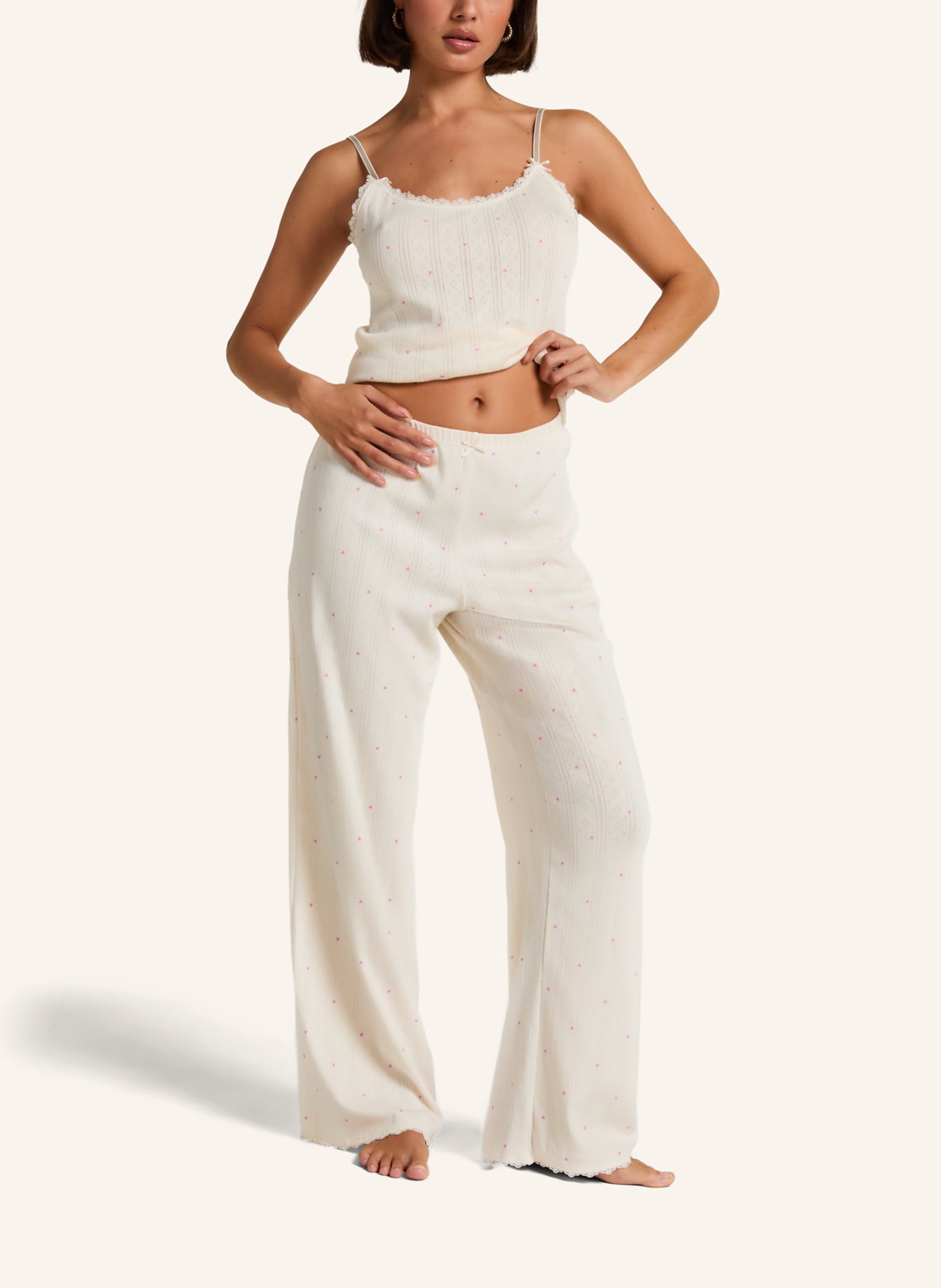 hunkemöller Sclafhose POINTELLE: WEISS