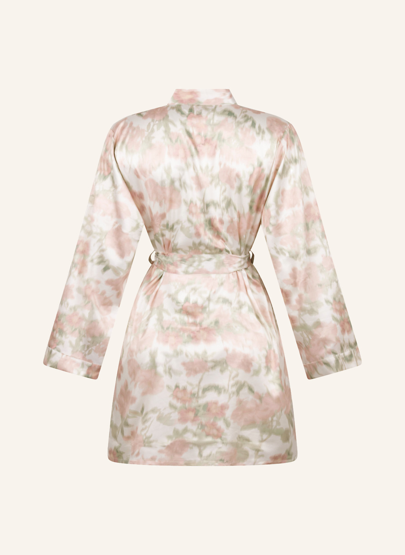 hunkemöller Bademantel FLORAL KIMONO: WEISS
