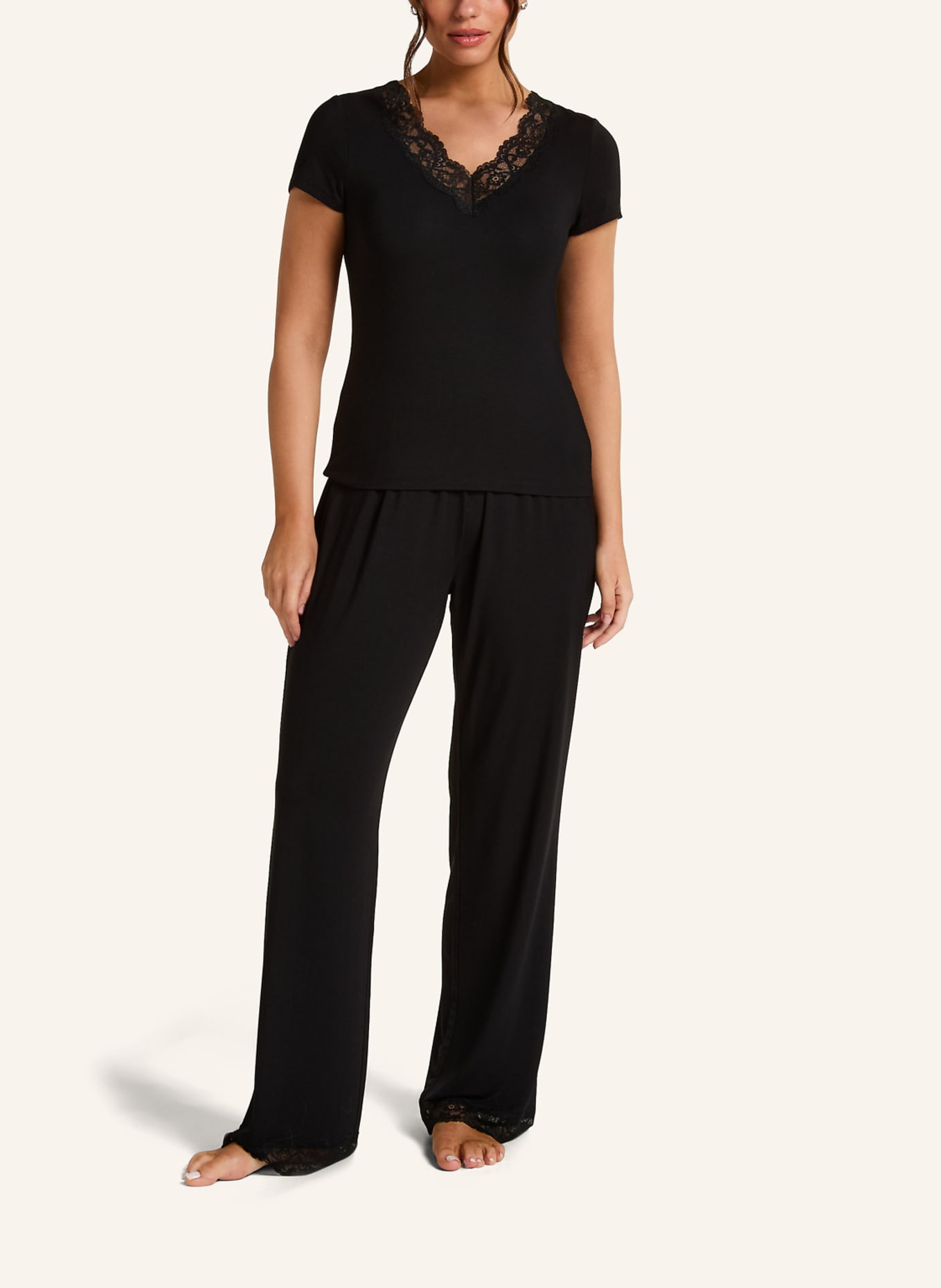 hunkemöller Schlafanzug NANA: SCHWARZ