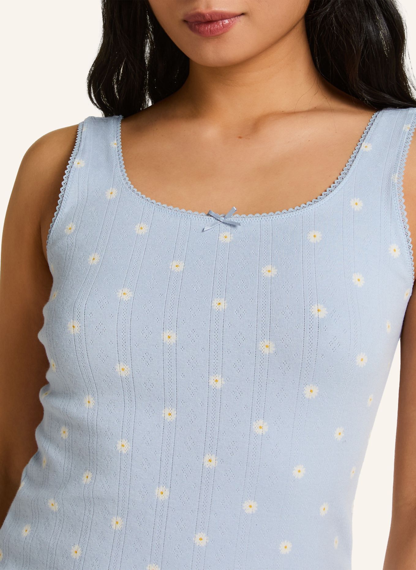 hunkemöller Shlafshirt POINTELLE: BLAU