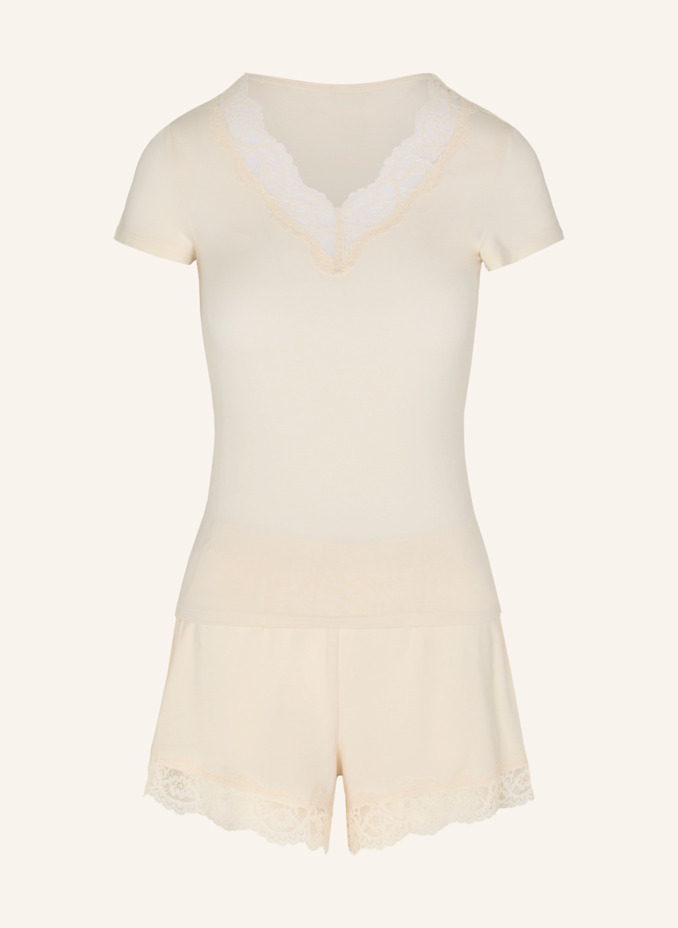 hunkemöller Schlafanzug NANA: WEISS