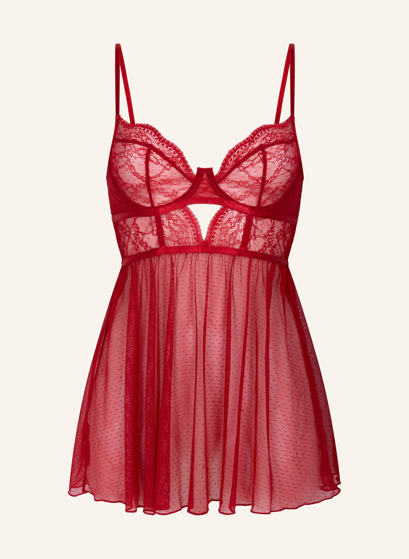 hunkemöller Slipdress ISABELLE: ROT