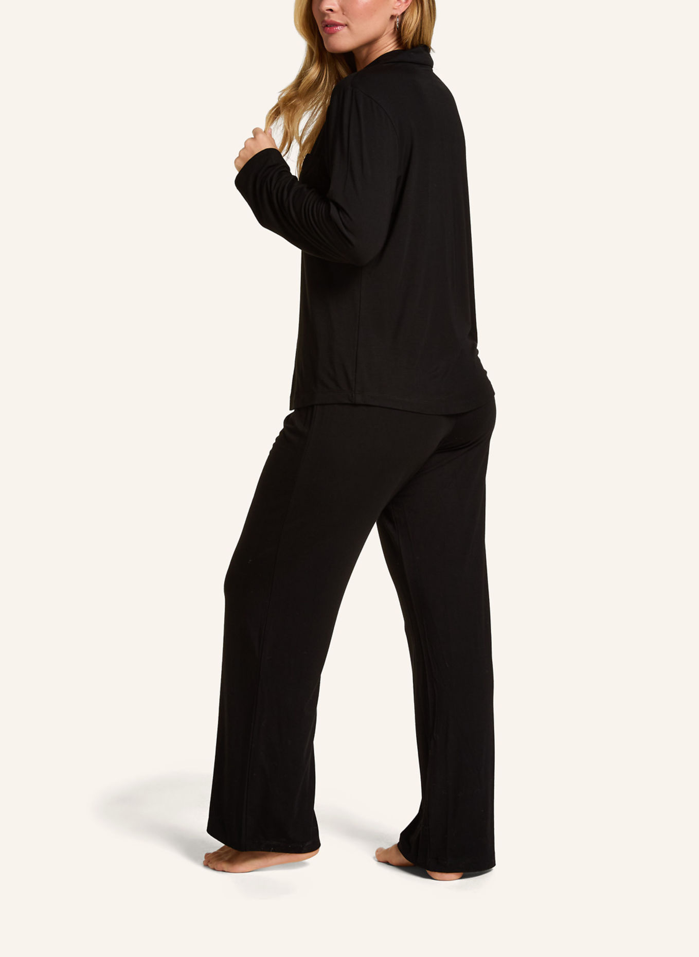 hunkemöller Schlafhose ESSENTIAL JERSEY: SCHWARZ