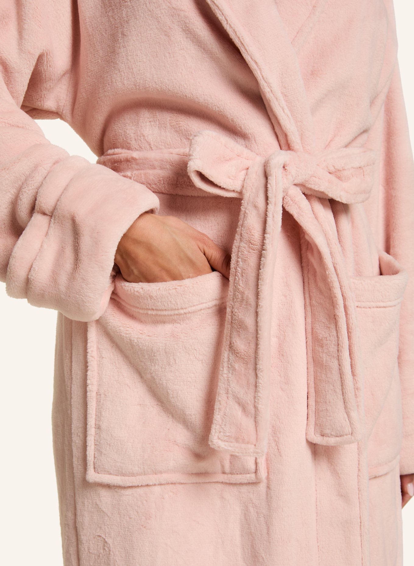 hunkemöller Bademantel SOFT FLEECE ROBE: PINK