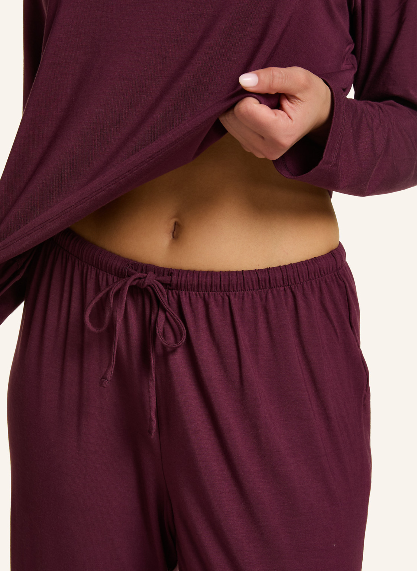 hunkemöller Langarm Schlafshirt ESSENTIAL JERSEY: LILA