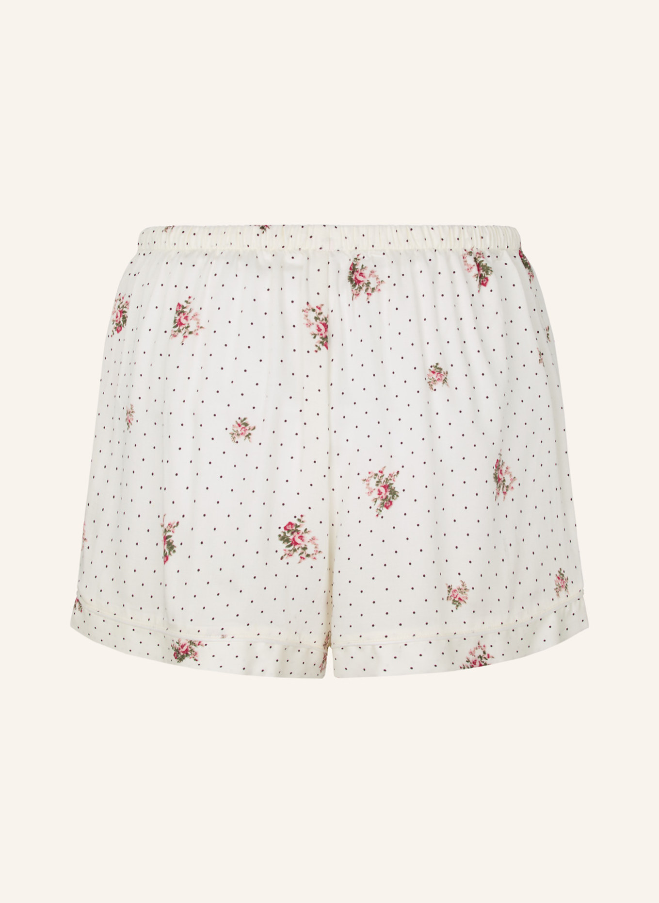 hunkemöller Schlafhose SATIN: WEISS