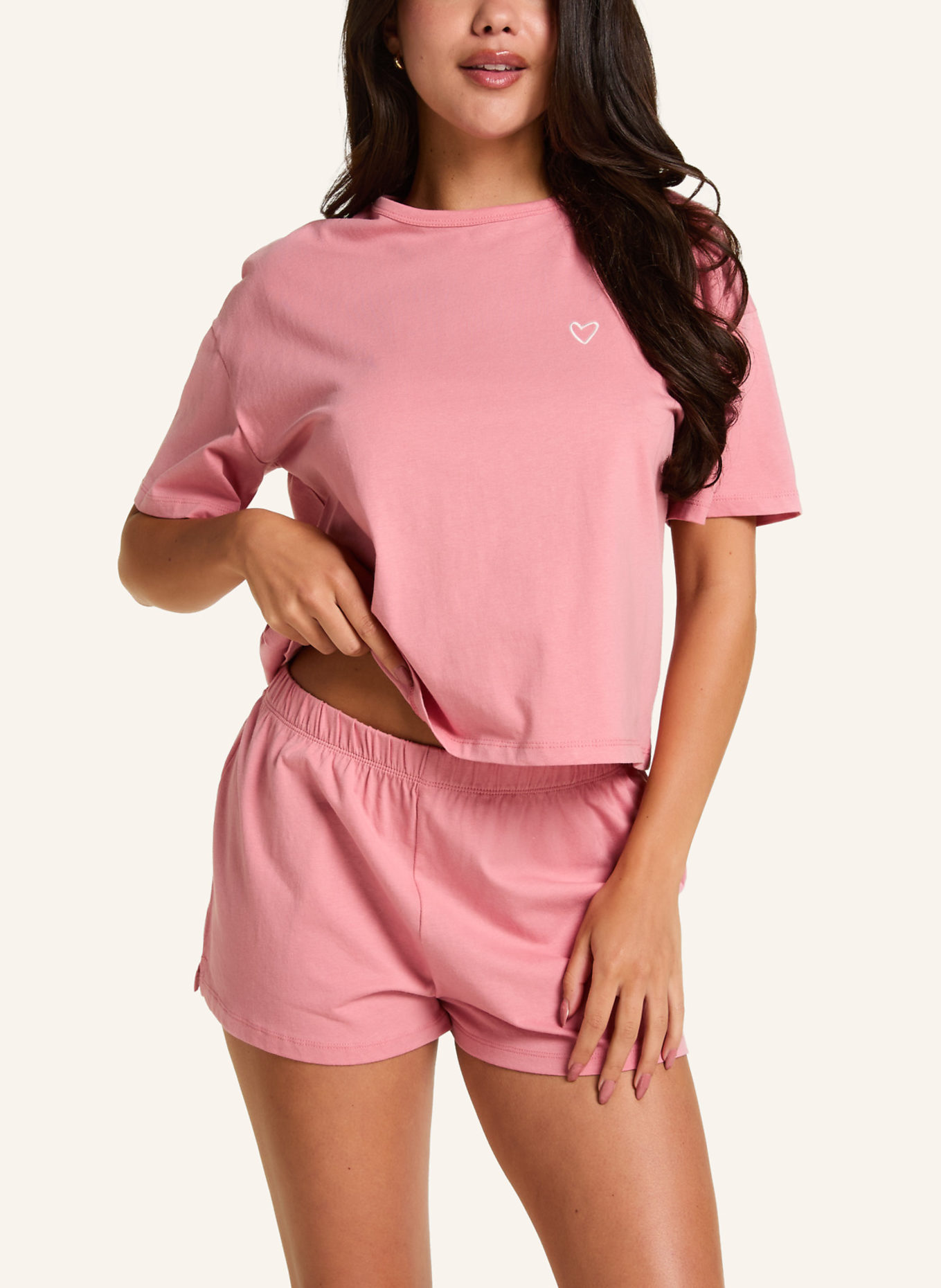 hunkemöller Schlafanzug COTTON: PINK