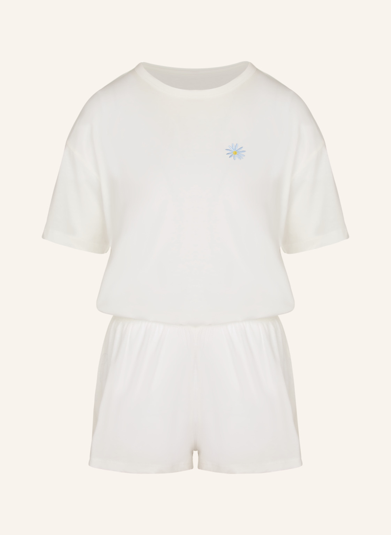 hunkemöller Schlafanzug COTTON: WEISS