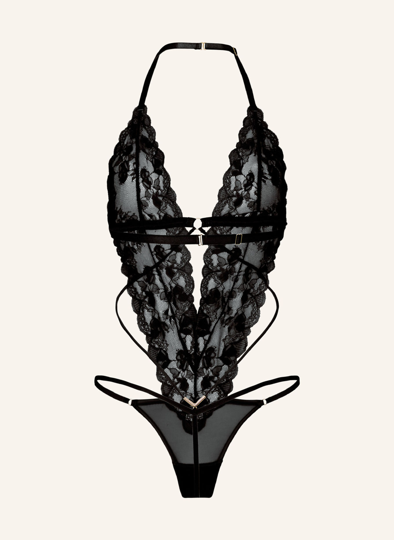 hunkemöller Body: SCHWARZ