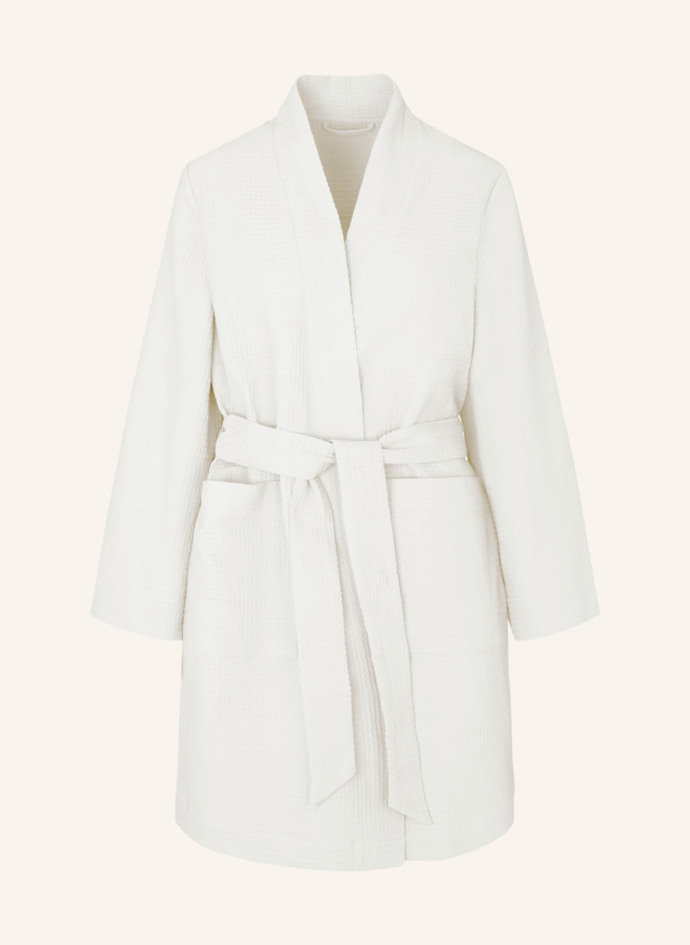 hunkemöller Bademantel WAFFLE: WEISS
