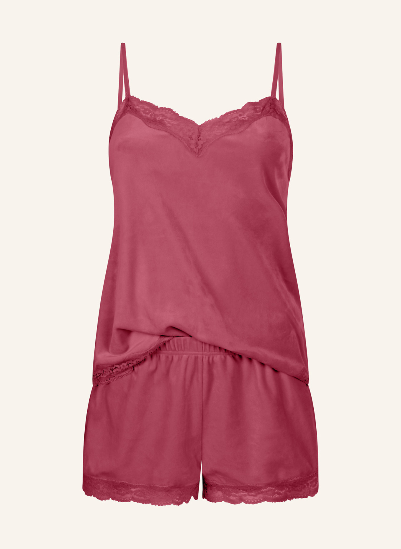 hunkemöller Schlafshirt VELOURS: PINK