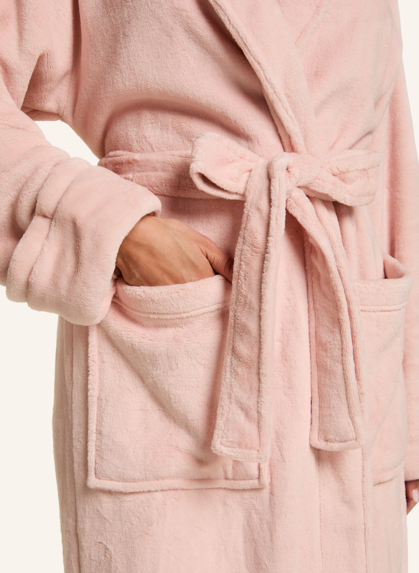 hunkemöller Bademantel SOFT FLEECE ROBE: PINK