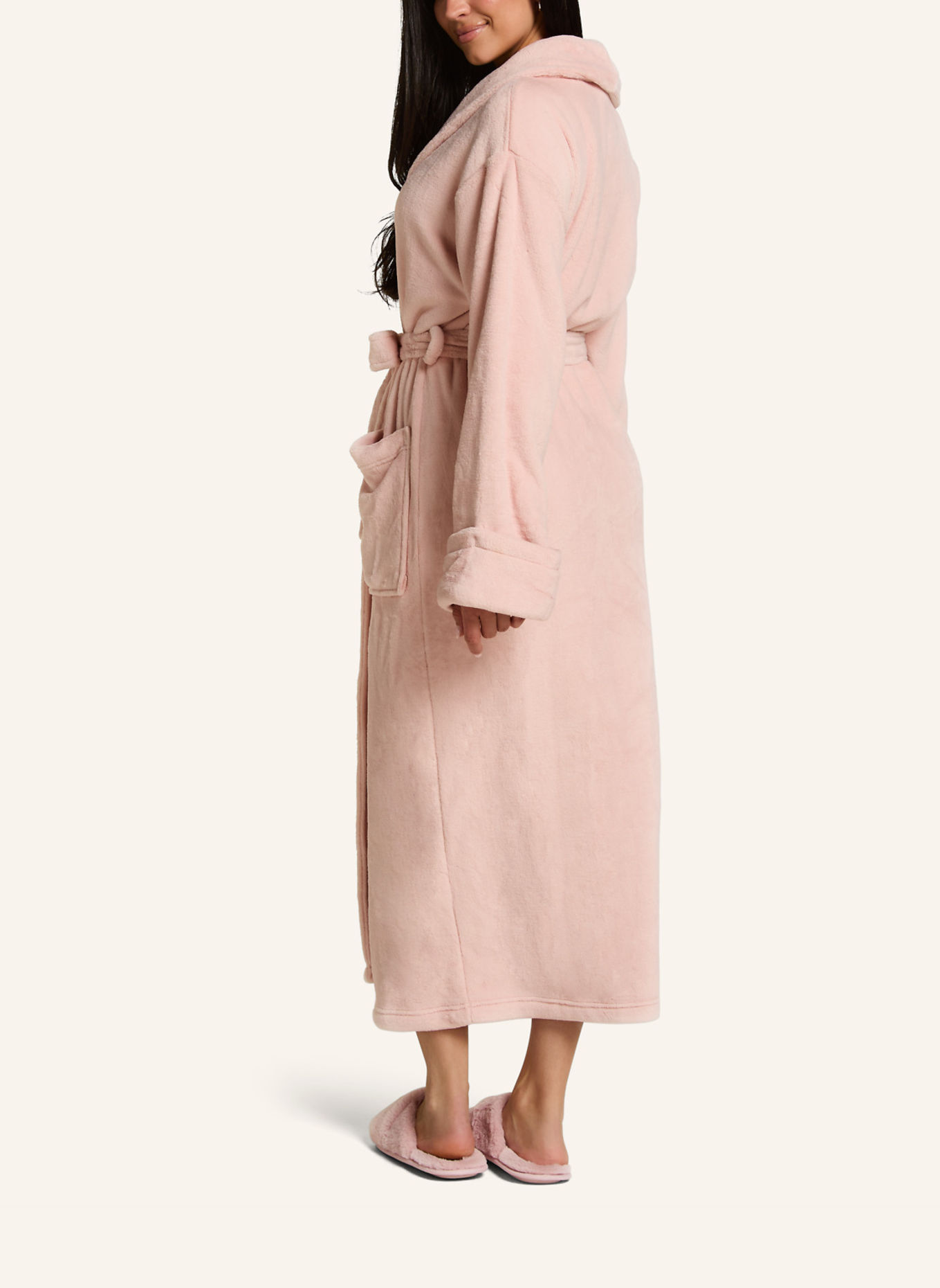 hunkemöller Bademantel SOFT FLEECE ROBE: PINK