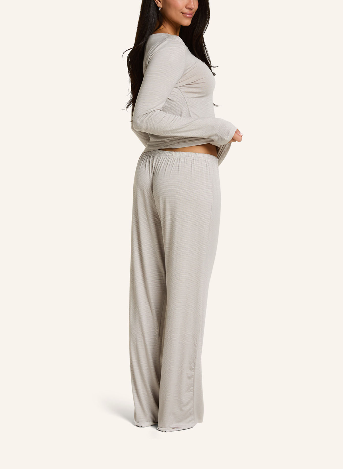 hunkemöller Schlafhose JERSEY: GRAU