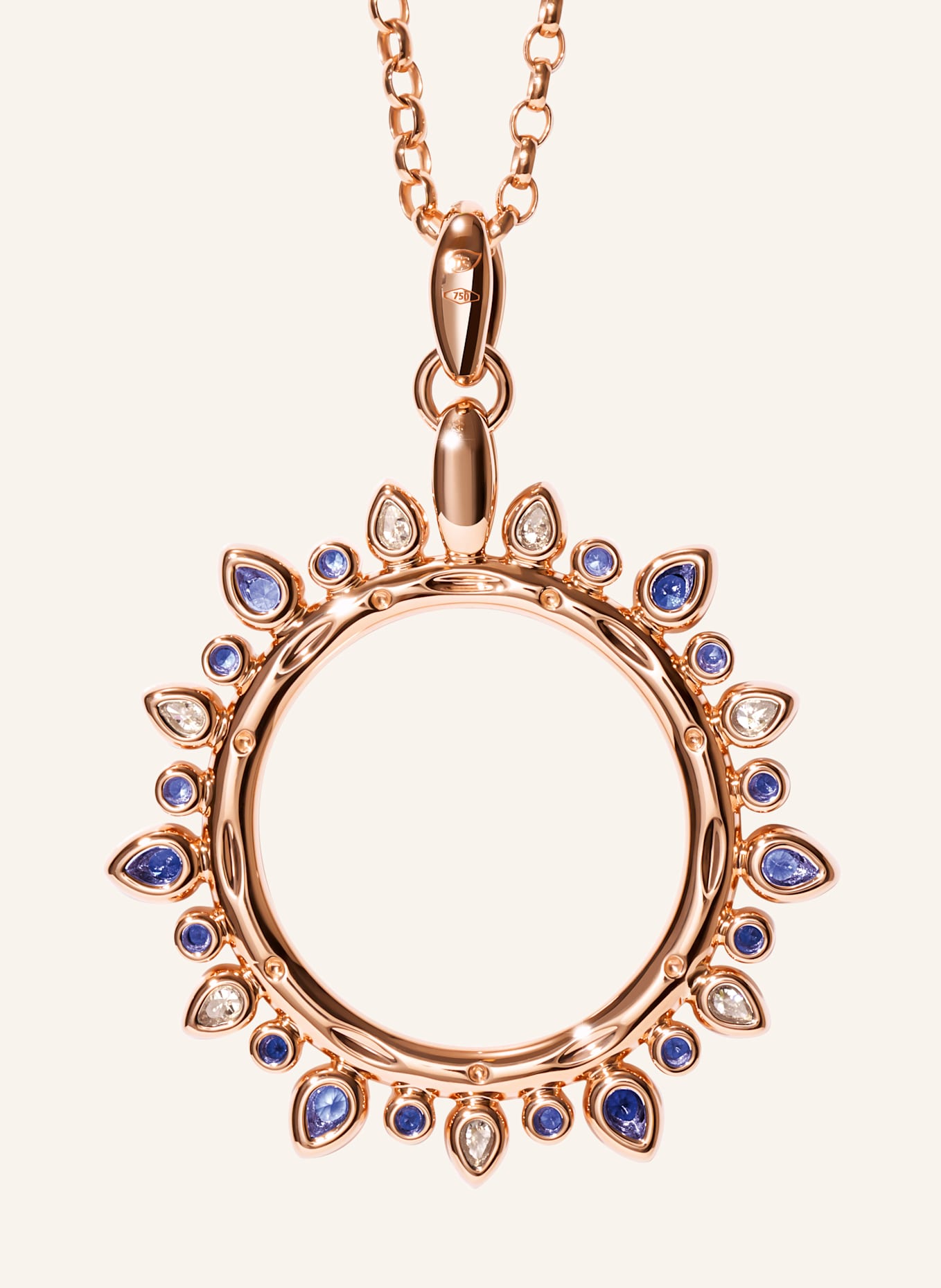 TAMARA COMOLLI Anhänger PENDANT GYPSY 'OCEAN' SUN LARGE 18K Roségold, Farbe: ROSÉGOLD (Bild 2)