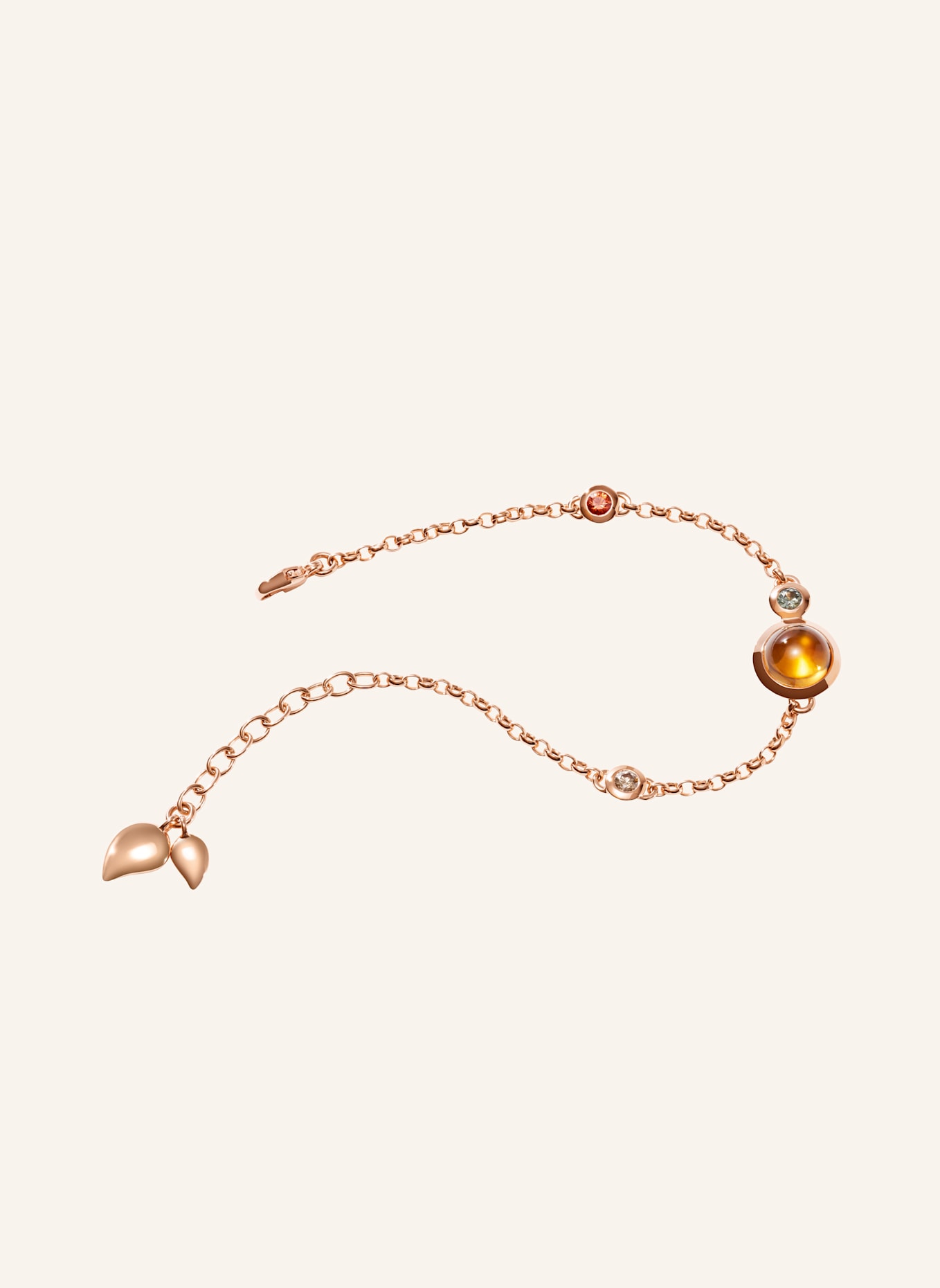 TAMARA COMOLLI Armband BRACELET BOUTON MINI CHAIN 'INDIAN SUMMER' - SMALL/MEDIUM 18K Roségold, Farbe: ROSÉGOLD (Bild 2)