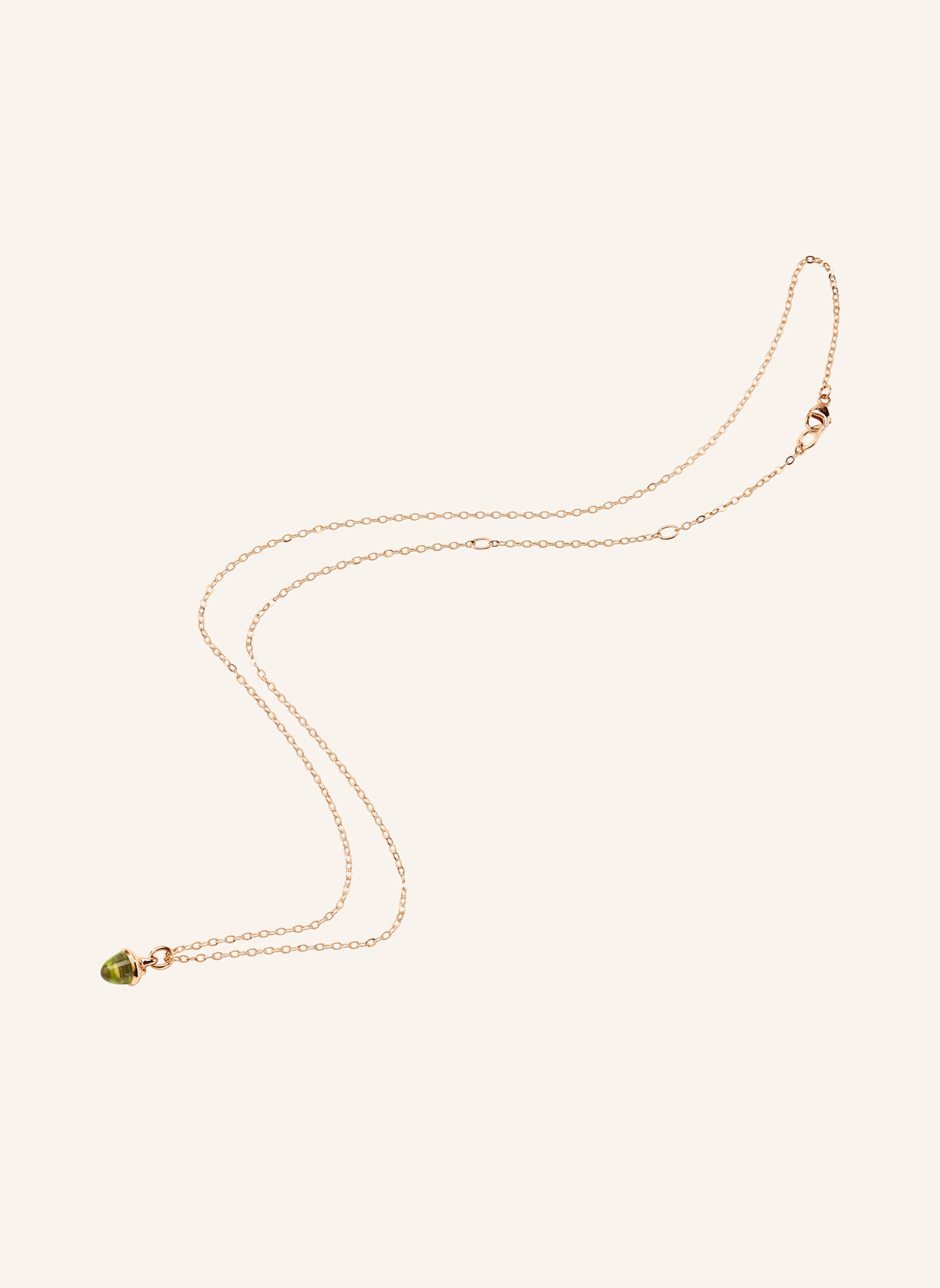 TAMARA COMOLLI Halskette NECKLACE 'MYMIKADO' WITH PERIDOT aus 18K Roségold mit Peridot: ROSÉGOLD