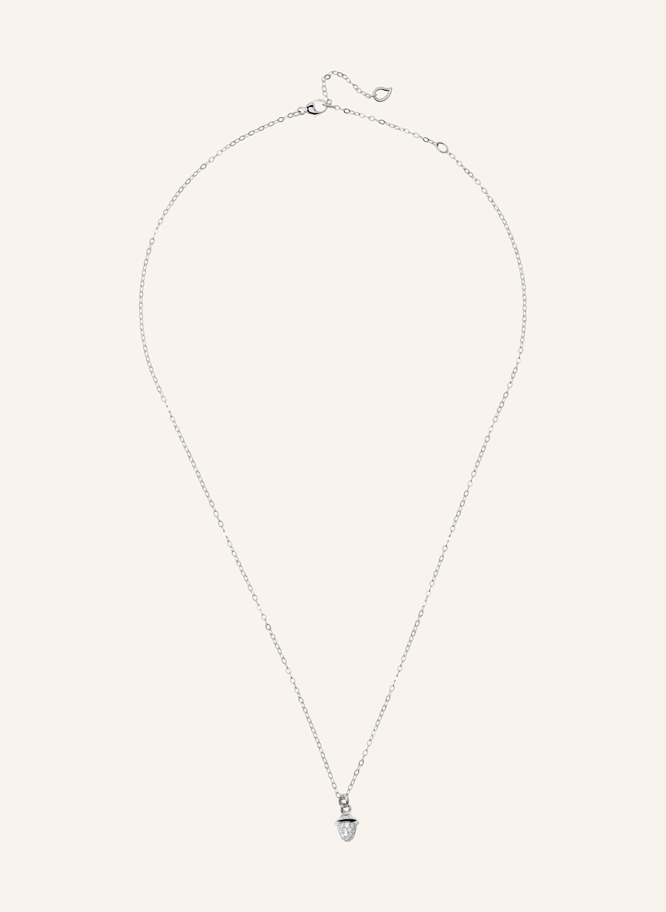 TAMARA COMOLLI Halskette NECKLACE 'MYMIKADO' WITH DIAMOND PAVÉ aus 18 Karat Weißgold mit Diamant Pavé: WEISSGOLD