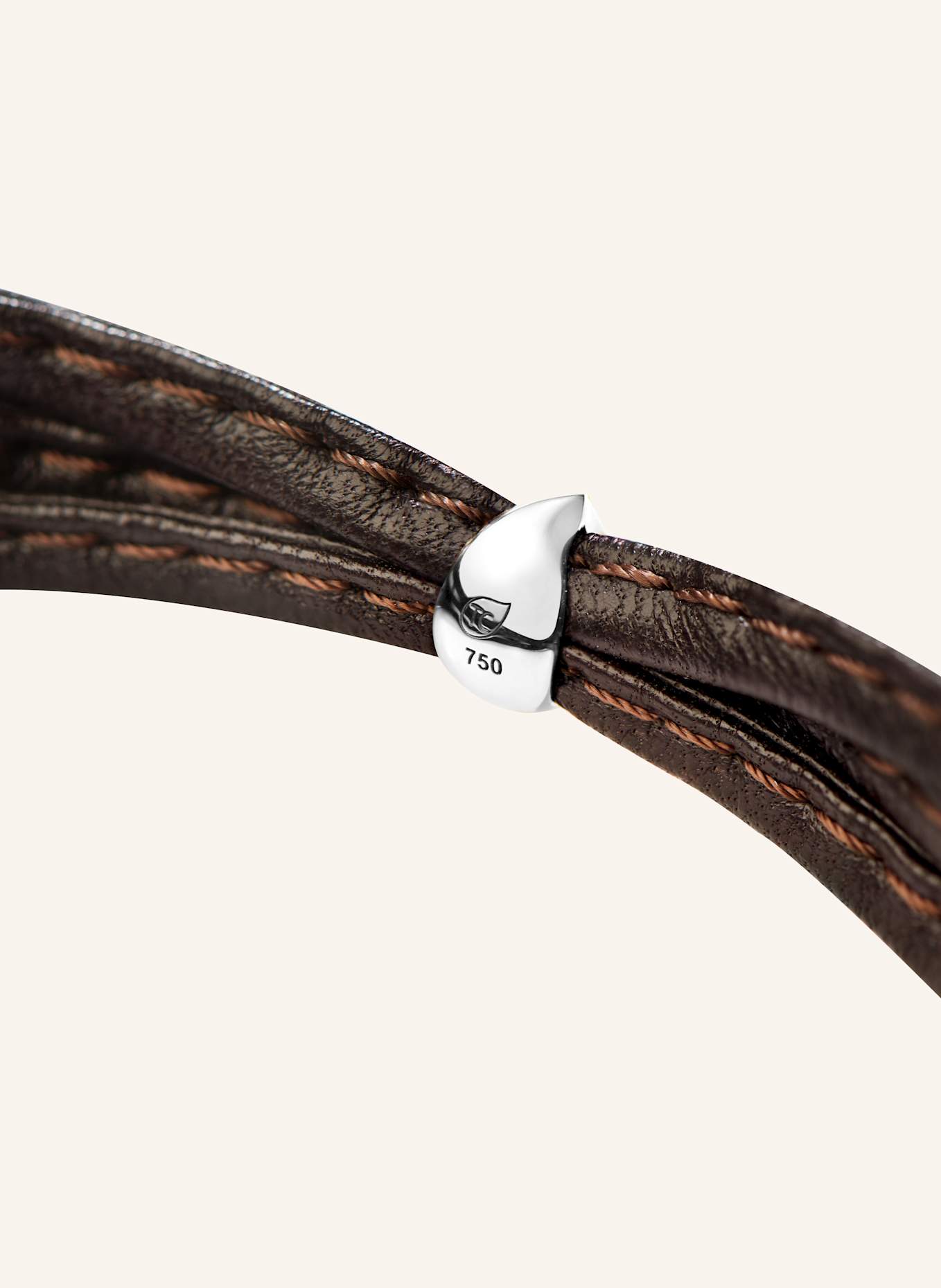 TAMARA COMOLLI Charm SIGNATURE DROP CLASP aus 18 Karat Weißgold: WEISSGOLD