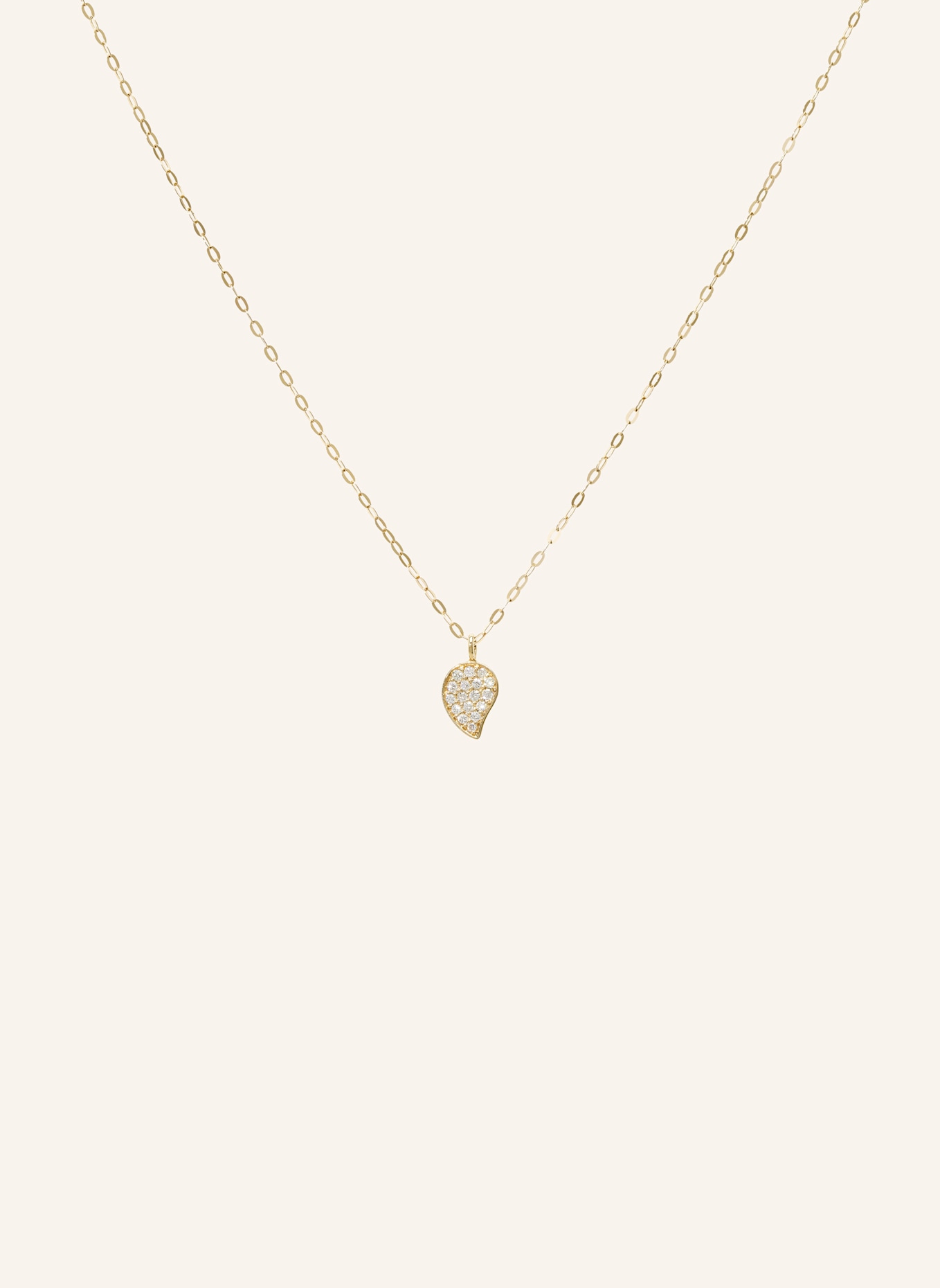 TAMARA COMOLLI Halskette SPARKLE aus 18 Karat Gelbgold mit Diamant Pavé: GOLD