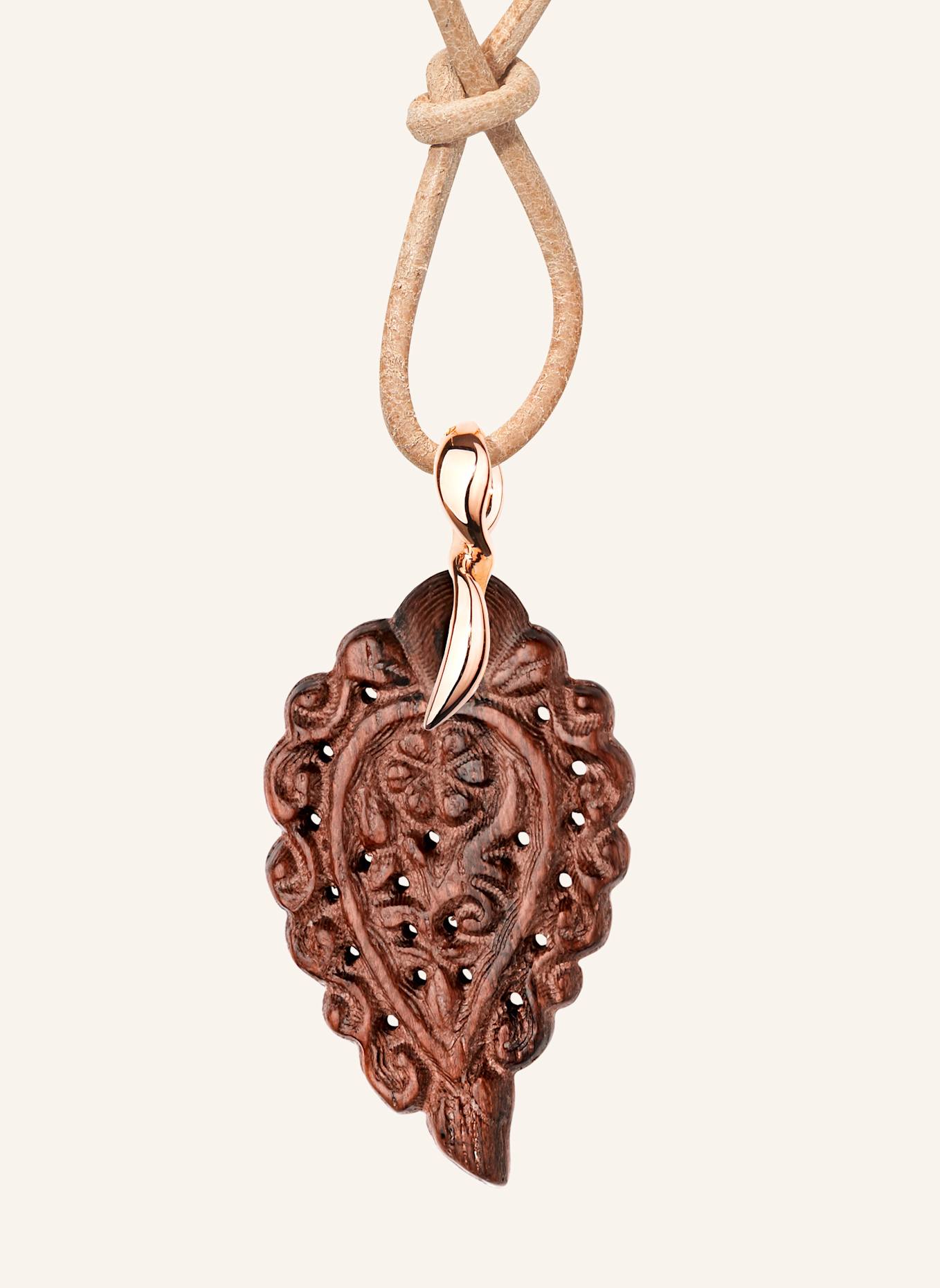 TAMARA COMOLLI Anhänger PENDANT INDIA SMALL SNAKEWOOD Snakewood 18K Roségold: ROSÉGOLD
