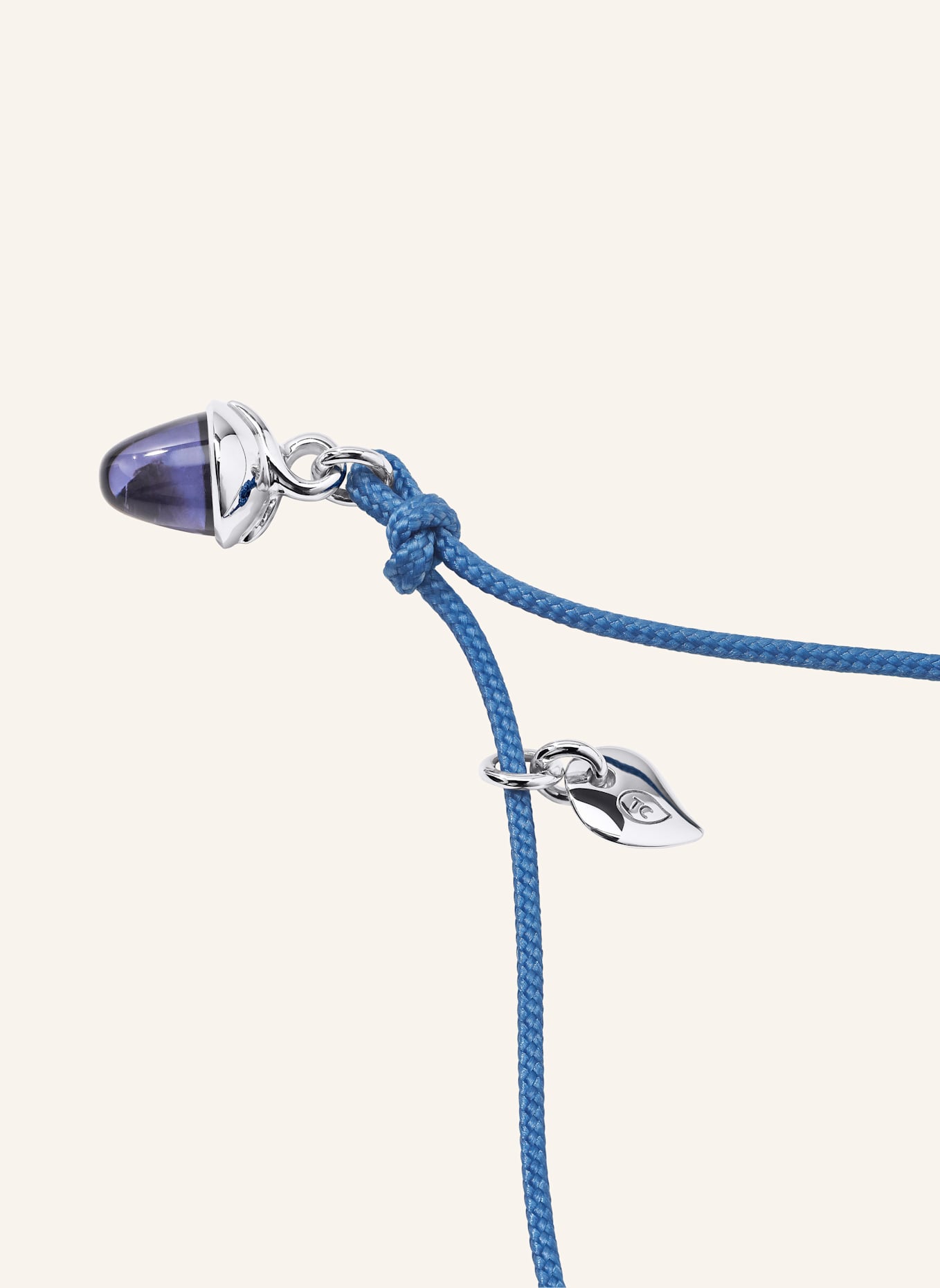 TAMARA COMOLLI Armband BRACELET 'MYMIKADO' WITH IOLITE aus 18 Karat Weißgold mit Iolith: WEISSGOLD