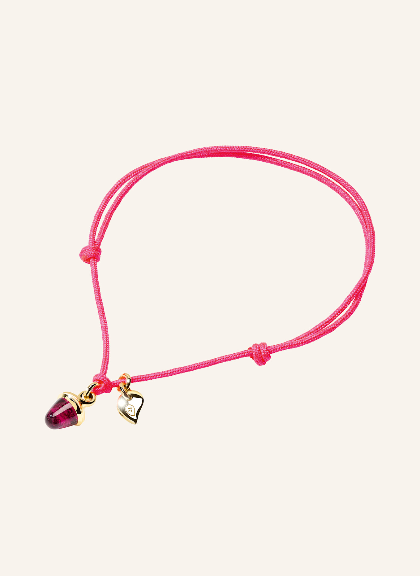TAMARA COMOLLI Armband BRACELET 'MYMIKADO' WITH ROSE TOURMALINE aus 18 Karat Gelbgold mit rosa Turmalin: GOLD