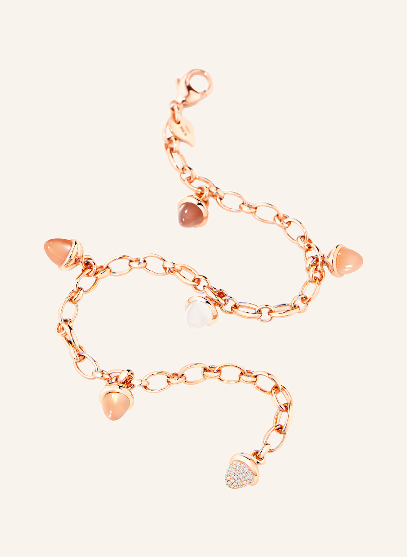 TAMARA COMOLLI Armband BRACELET MIKADO CHARM 'CAMEL' WITH DIAMOND PAVÉ Camel 18K Roségold: ROSÉGOLD