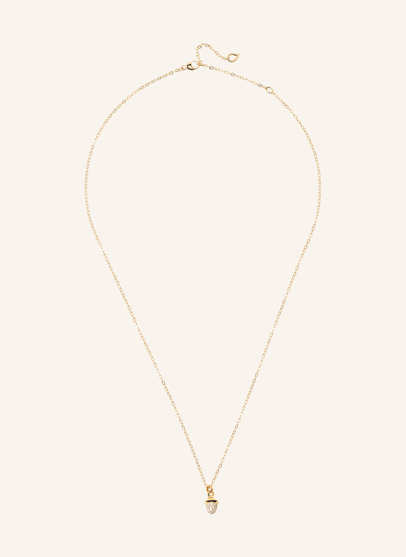 TAMARA COMOLLI Halskette NECKLACE 'MYMIKADO' WITH DIAMOND PAVÉ aus 18 Karat Gelbgold mit Diamant Pavé: GOLD