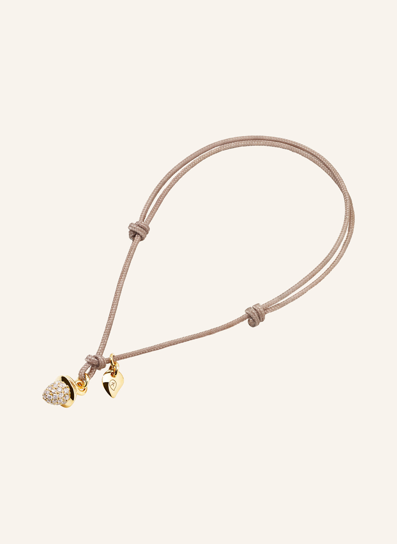 TAMARA COMOLLI Armband BRACELET 'MYMIKADO' WITH DIAMOND PAVÉ aus 18 Karat Gelbgold mit Diamant Pavé: GOLD