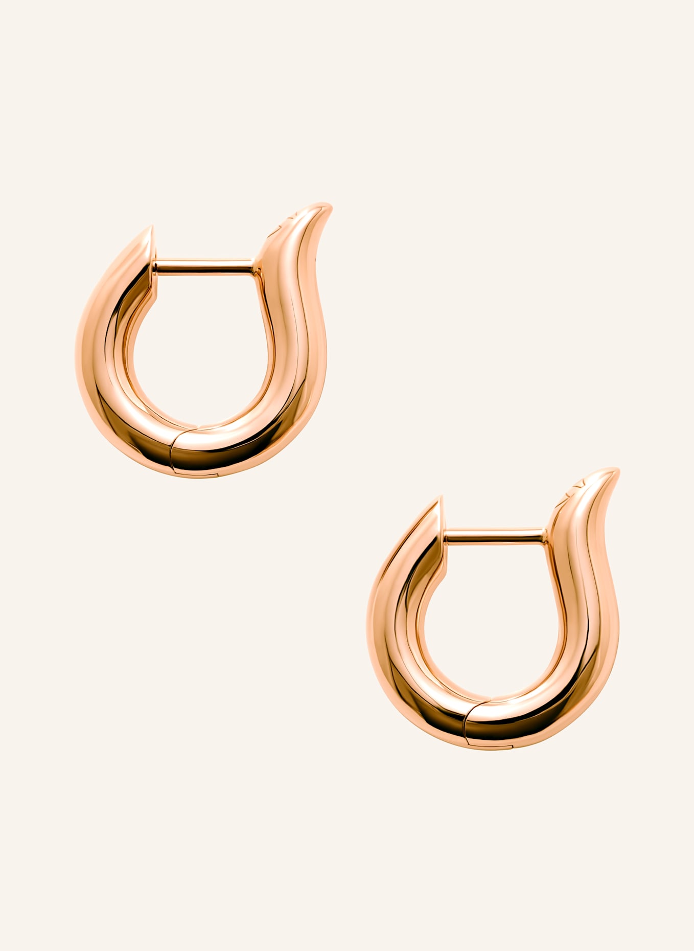 TAMARA COMOLLI Ohrstecker SIGNATURE OHRSTECKER HOOP SMALL 18K Roségold: ROSÉGOLD