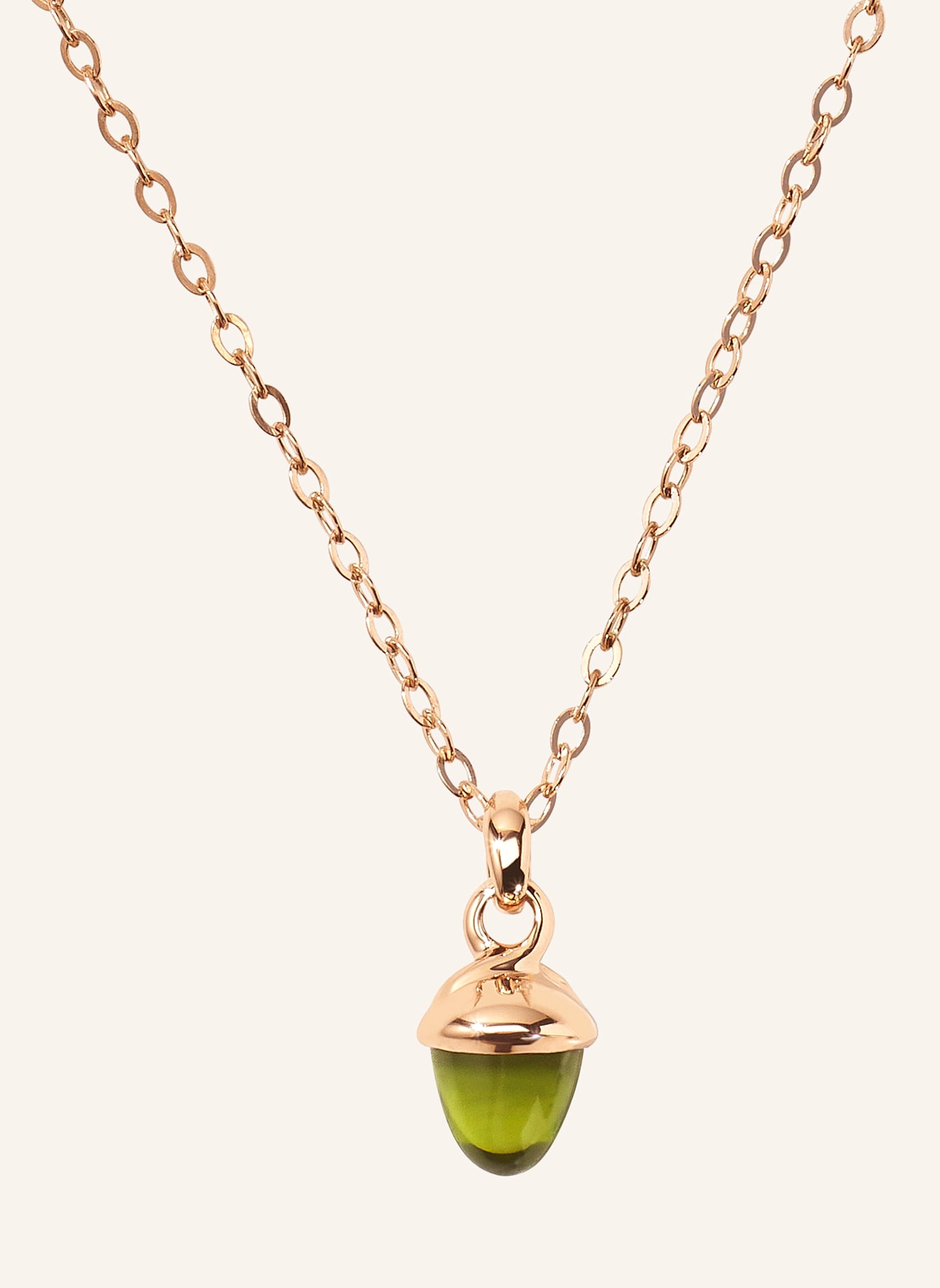 TAMARA COMOLLI Halskette NECKLACE 'MYMIKADO' WITH PERIDOT aus 18K Roségold mit Peridot: ROSÉGOLD