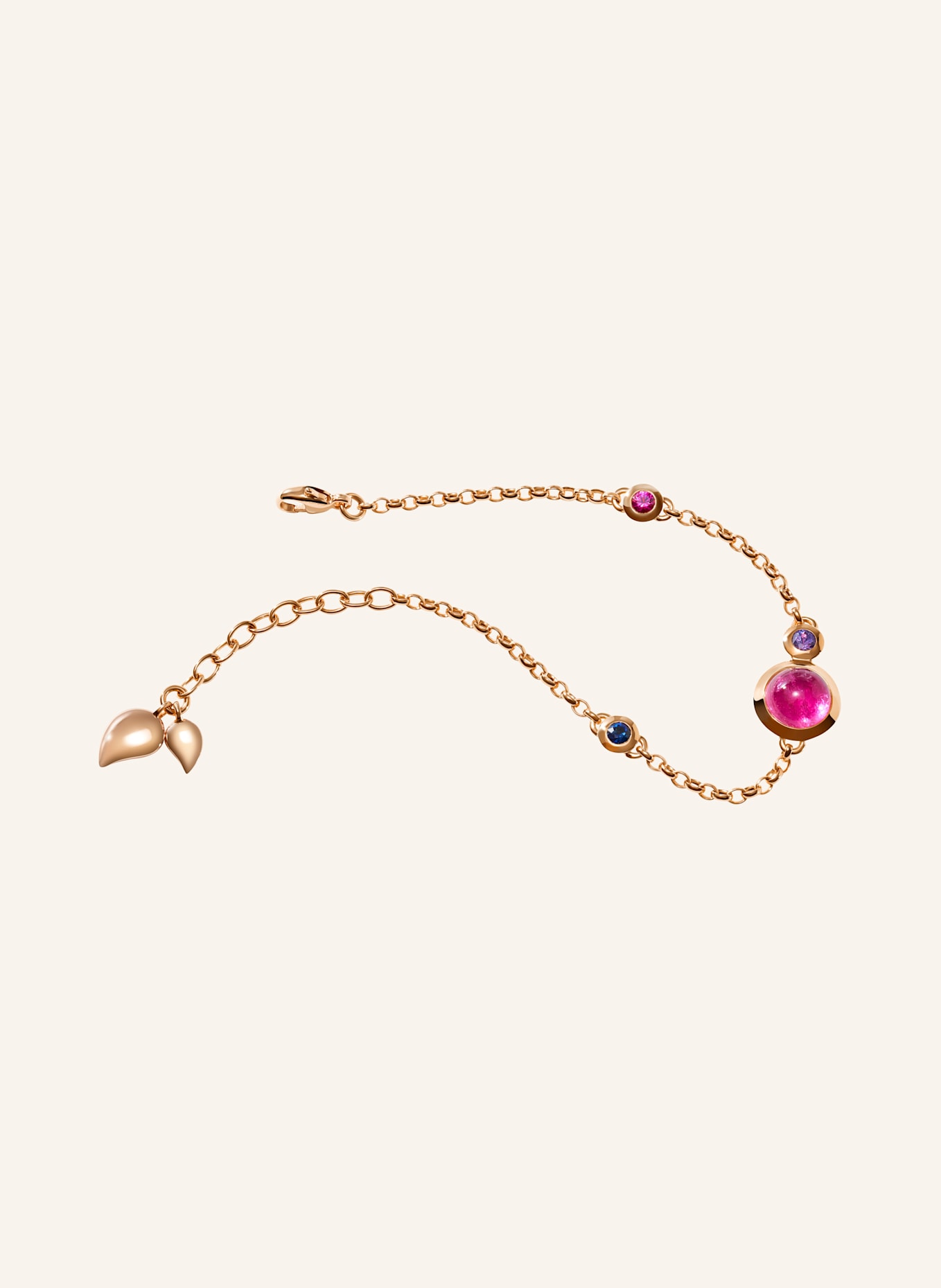 TAMARA COMOLLI Armband BRACELET BOUTON MINI CHAIN 'WILDBERRY' - SMALL/MEDIUM 18K Roségold: ROSÉGOLD