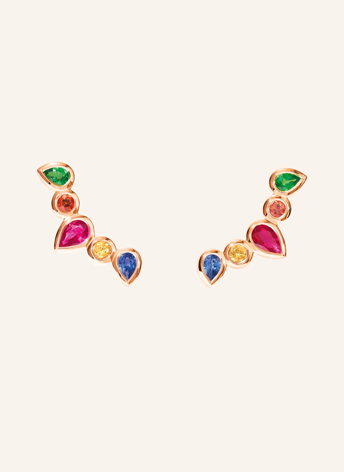 TAMARA COMOLLI Ohrstecker OHRSTECKER GYPSY CRAWLER 'CANDY' 18K Roségold: ROSÉGOLD