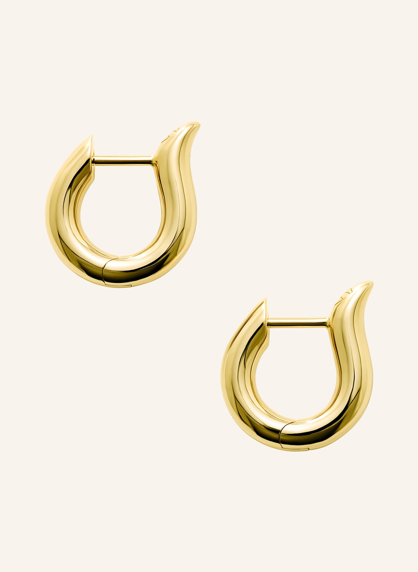 TAMARA COMOLLI Ohrstecker SIGNATURE OHRSTECKER HOOP SMALL 18K Gelbgold: GOLD