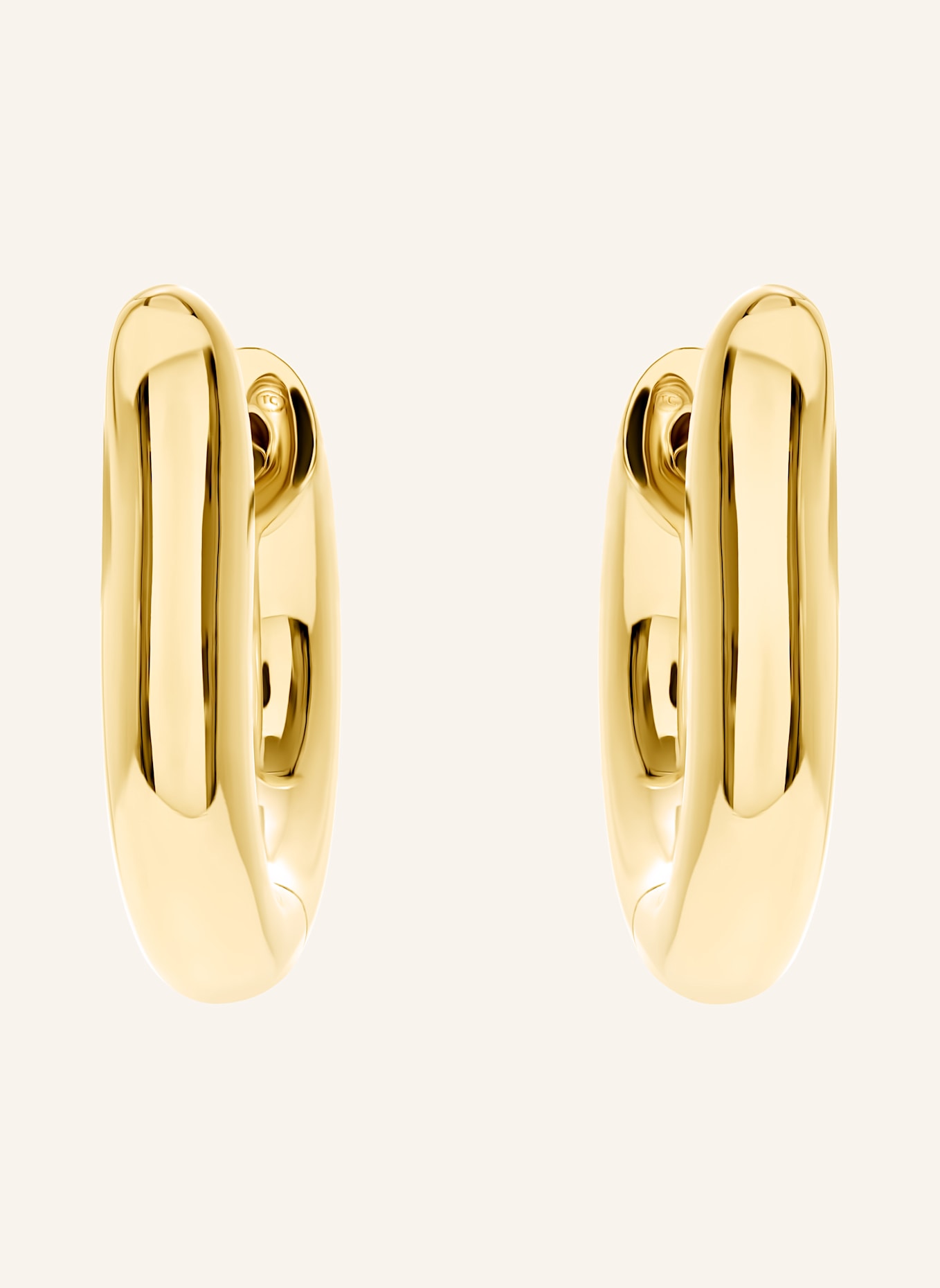 TAMARA COMOLLI Ohrstecker SIGNATURE OHRSTECKER HOOP SMALL 18K Gelbgold: GOLD