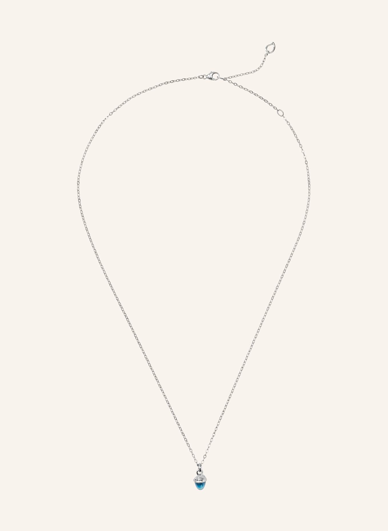 TAMARA COMOLLI Halskette NECKLACE 'MYMIKADO' WITH SWISS TOPAZ aus 18 Karat Weißgold und Swiss Topas: WEISSGOLD