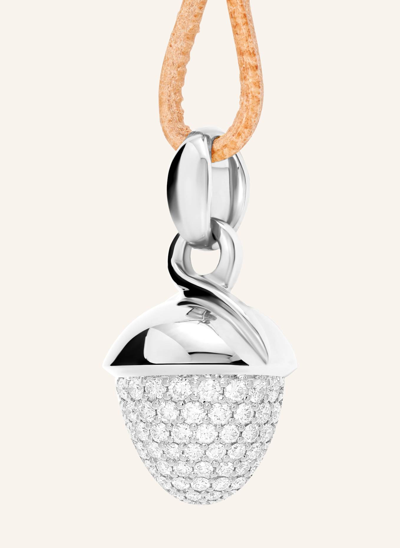 TAMARA COMOLLI Anhänger PENDANT MIKADO BOUQUET DIAMOND PAVÉ aus 18K Weißgold mit Diamant Pavé: WEISSGOLD