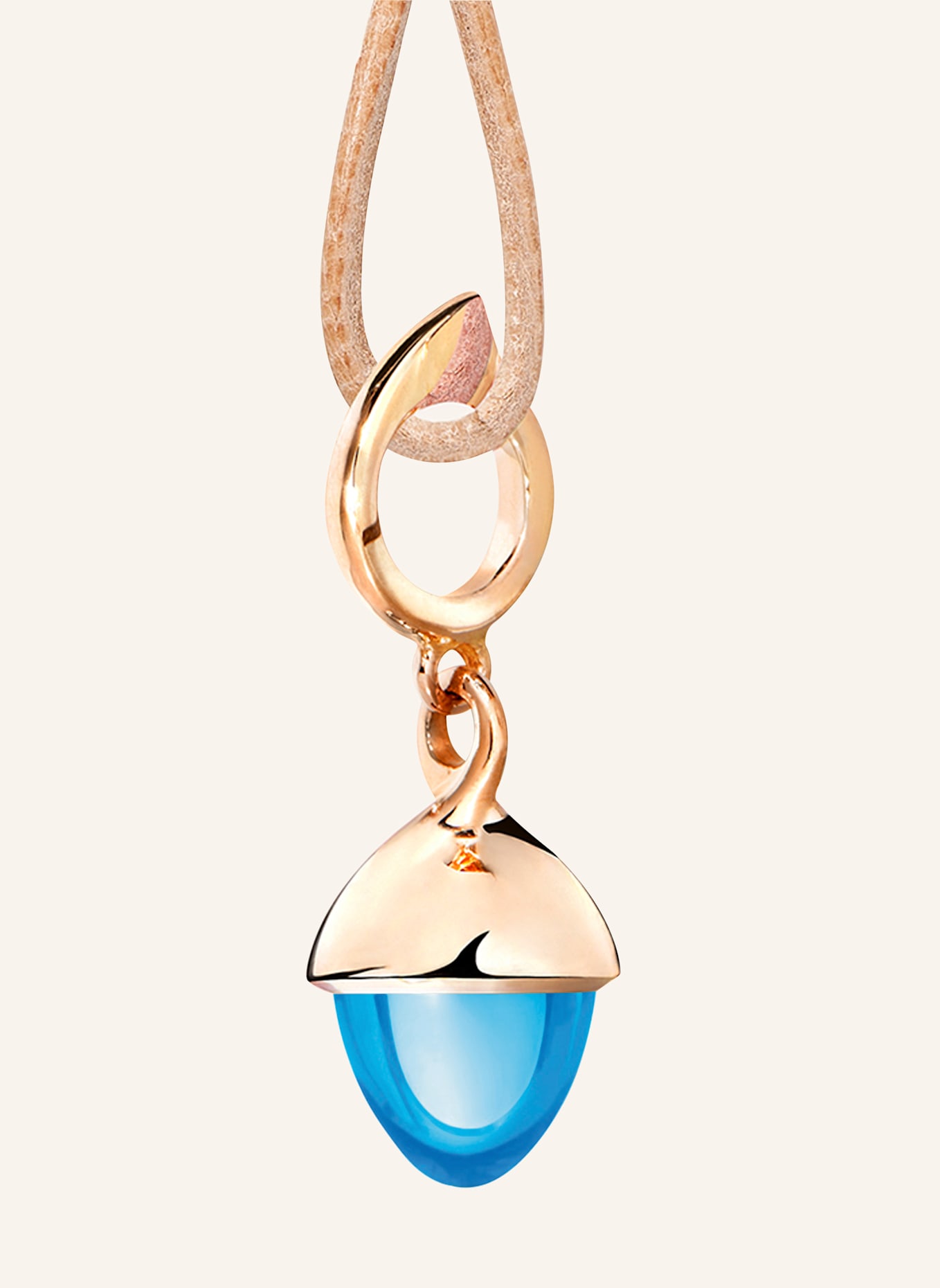 TAMARA COMOLLI Anhänger PENDANT MIKADO FLAMENCO SWISS TOPAZ aus 18 Karat Roségold mit Swiss Topas: ROSÉGOLD
