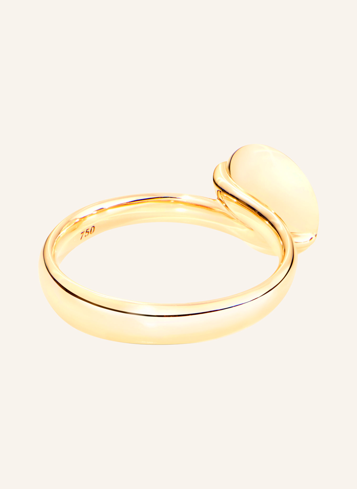 TAMARA COMOLLI Ring RING BOUTON SMALL MANDARIN GARNET aus 18K Gelbgold mit Mandarin Granat: GOLD