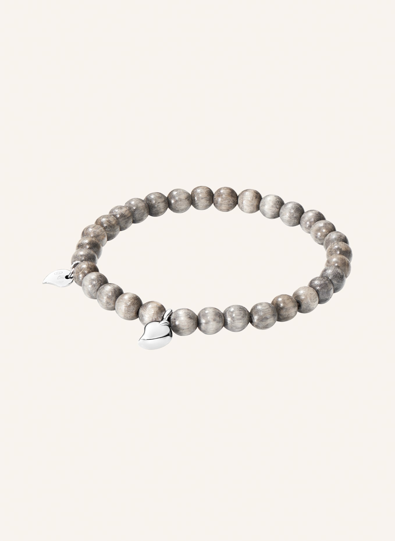 TAMARA COMOLLI Armband BRACELET INDIA GREYWOOD DROP MEDIUM Greywood 18K Weißgold: WEISSGOLD