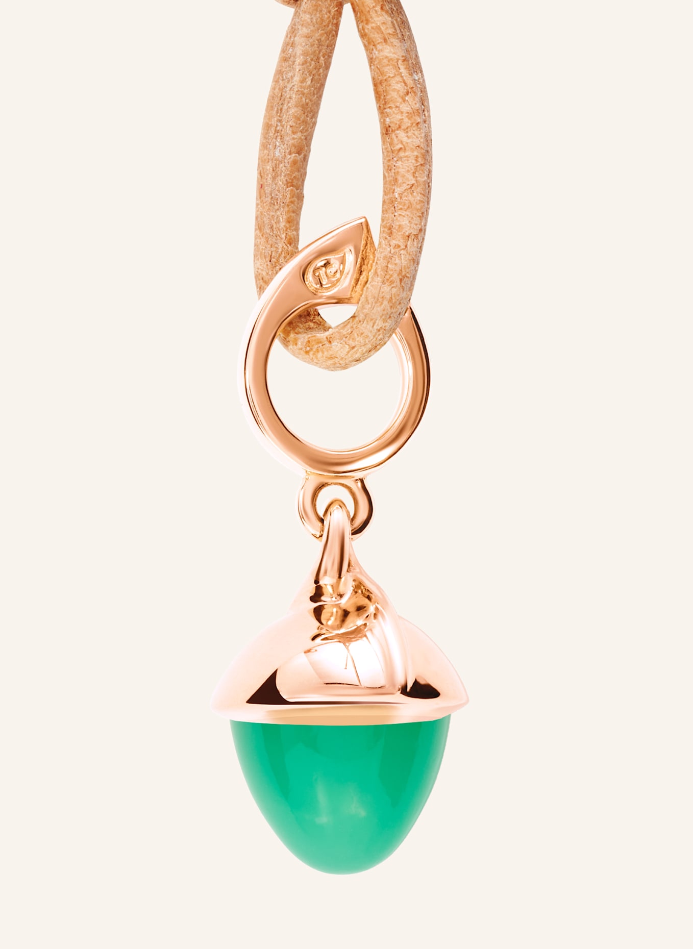 TAMARA COMOLLI Anhänger PENDANT MIKADO FLAMENCO CHRYSOPRASE 18K ROSÉGOLD: ROSÉGOLD