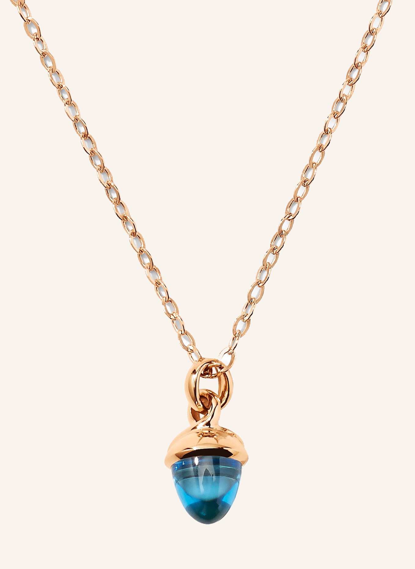TAMARA COMOLLI Halskette NECKLACE 'MYMIKADO' WITH SWISS TOPAZ aus 18 Karat Roségold und Swiss Topas: ROSÉGOLD