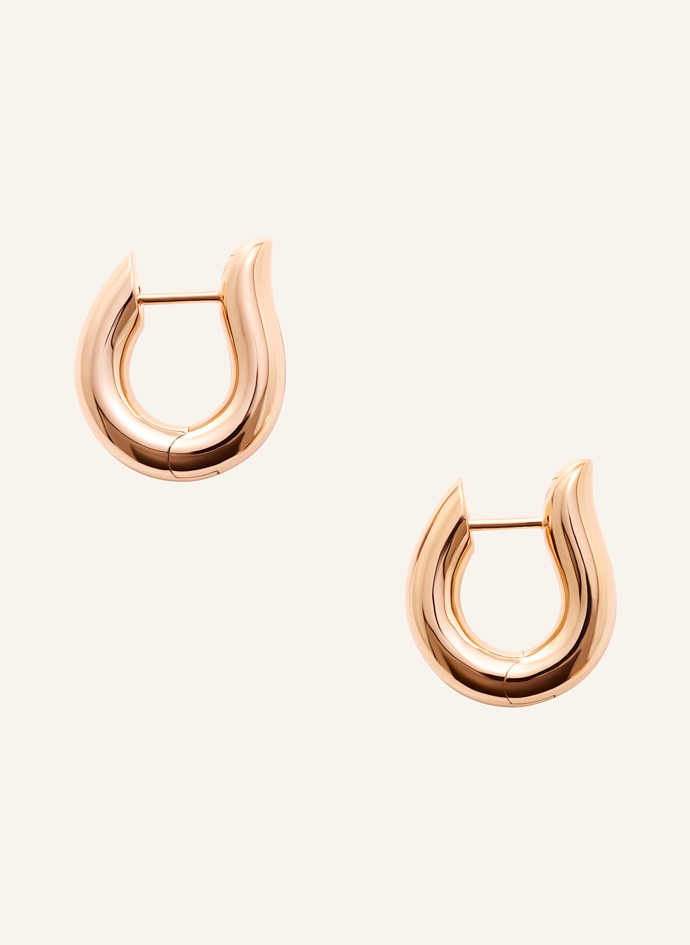 TAMARA COMOLLI Ohrstecker SIGNATURE OHRSTECKER HOOP MEDIUM 18K Roségold 18K Roségold: ROSÉGOLD