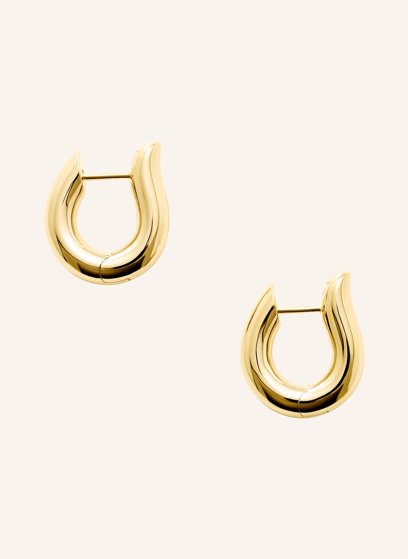 TAMARA COMOLLI Ohrstecker SIGNATURE OHRSTECKER HOOP MEDIUM 18K Gelbgold: GOLD