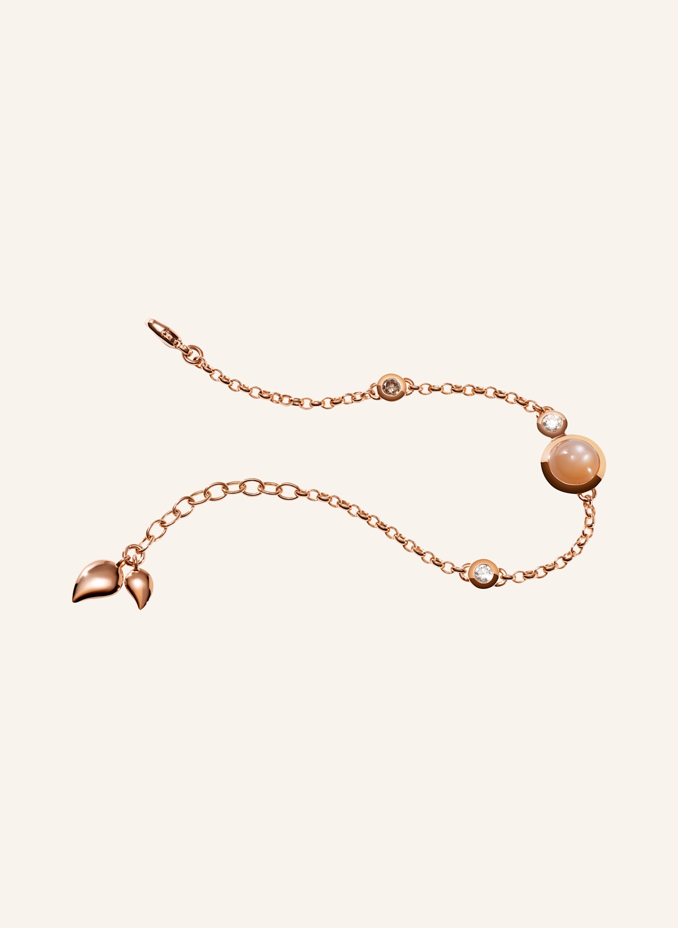 TAMARA COMOLLI Armband BRACELET BOUTON MINI CHAIN 'CAMEL' - SMALL/MEDIUM 18K Roségold: ROSÉGOLD